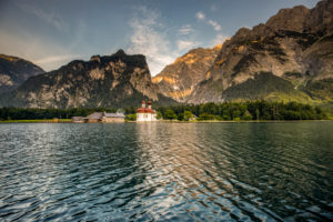 Germany, Bavaria, Berchtesgadener Land, Berchtesgaden, Schönau am Königssee, church St. Bartholomä, Germany, Bavaria, Berchtesgadener Land, Berchtesgaden, Schönau am Königssee, church St. Bartholomä,